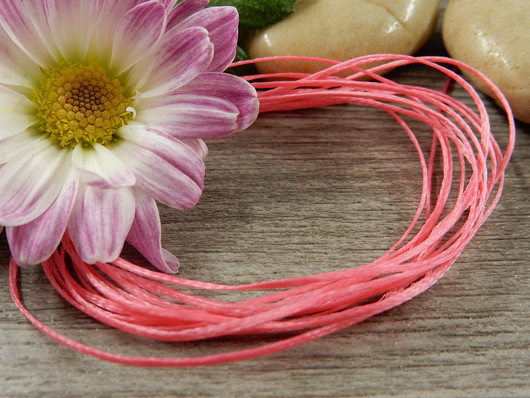 Vahattu nauha, 0.8mm, pinkki, 1m