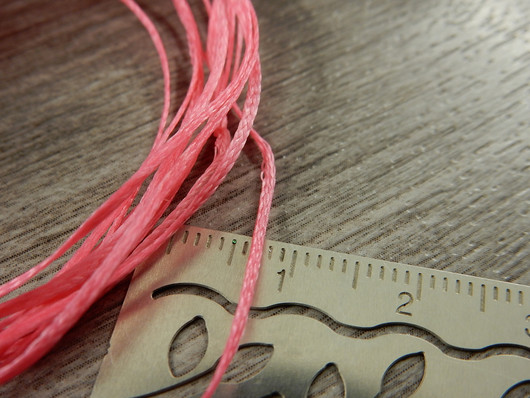 Vahattu nauha, 0.8mm, pinkki, 1m