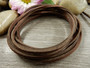 Tekomokka nauha, 2.7x1.4mm, tummanruskea, 1m