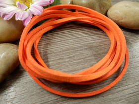 Tekomokka nauha, 2.7x1.4mm, oranssi, 1m