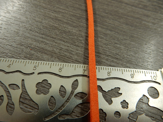 Tekomokka nauha, 2.7x1.4mm, oranssi, 1m