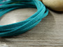 Tekomokka nauha, 2.7x1.4mm, turkoosi, 1m