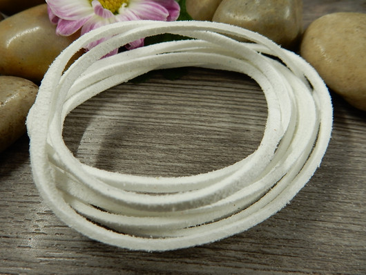Tekomokka nauha, 2.7x1.4mm, valkoinen, 5m