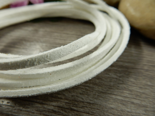 Tekomokka nauha, 2.7x1.4mm, valkoinen, 5m