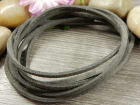Tekomokka nauha, 2.7x1.4mm, tummanharmaa, 1m