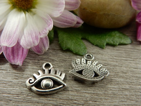 Silmäriipus, 12x11mm, kromi, 1kpl