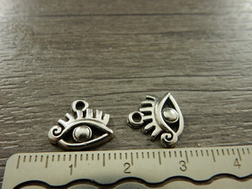 Silmäriipus, 12x11mm, kromi, 1kpl