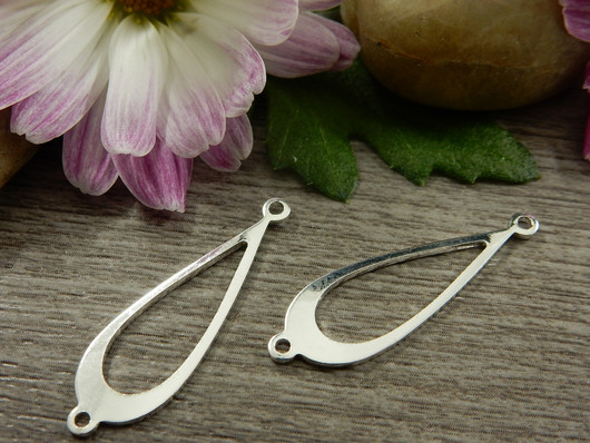 Pisarariipus/ linkki, 30x10mm, kirkashopea, 1kpl