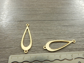 Pisarariipus/ linkki, 30x10mm, 24K/kulta, 1kpl
