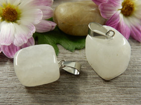 Kristalliriipus kristallikvartsi, n.25mm, kirkas/valkoinen/rst, 1kpl