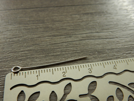 Korupiikki silmukka, 30x0.7mm, kirkashopea, 100kpl