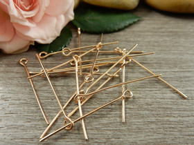 Korupiikki silmukka, 30x0.7mm, vaalearuusukulta, 50kpl