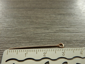 Korupiikki silmukka, 30x0.7mm, vaalearuusukulta, 50kpl