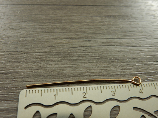 Korupiikki silmukka, 40x0.7mm, vaaleakulta, 50kpl