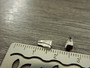 Riipuspidike, 7x3x3.5mm, kromi, 1kpl