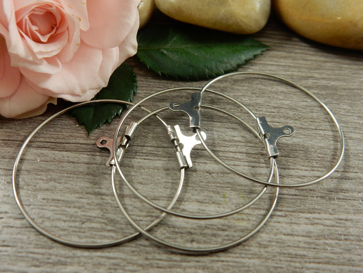 Korukehys ympyrä, 30x0.6mm, rst, 2kpl