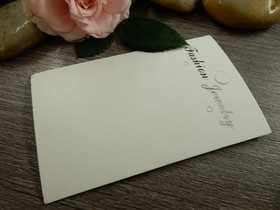 Korvakorukortti, 5x8cm, valkoinen, 1kpl