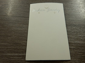 Korvakorukortti, 5x8cm, valkoinen, 1kpl