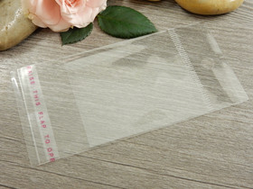 Sellofaanipussi reiällä, 5x10cm, kirkas, 1kpl