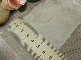 Sellofaanipussi reiällä, 7x14cm, kirkas, 1kpl