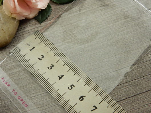 Sellofaanipussi reiällä, 7x14cm, kirkas, 1kpl