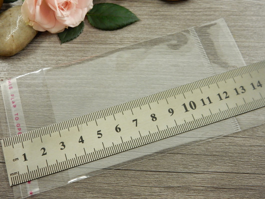 Sellofaanipussi reiällä, 7x14cm, kirkas, 1kpl