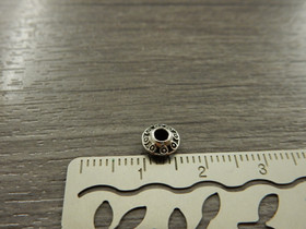 Metallihelmi bicone, 6.5x3.5mm, kromi, 20kpl 
