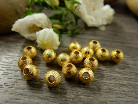 Metallihelmi stardust, 4mm, kulta, 20kpl