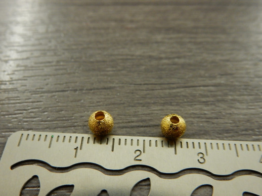 Metallihelmi stardust, 4mm, kulta, 20kpl