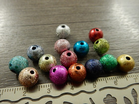 Akryylihelmi stardust, 8mm, mix setti, 20kpl