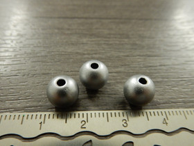 Akryylihelmi matta, 8mm, hopea, 20kpl