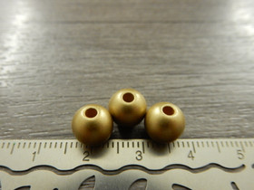 Akryylihelmi matta, 8mm, kulta, 20kpl