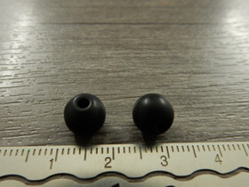 Akryylihelmi huurre, 8mm, musta, 20kpl