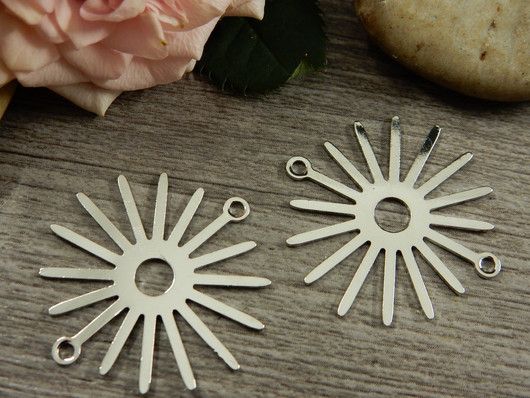 Aurinkoriipus/linkki, 28x27mm, kromi, 1kpl