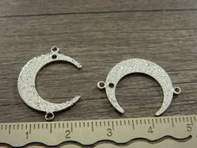 Kuuriipus/linkki stardust, 22x17mm, kromi, 1kpl