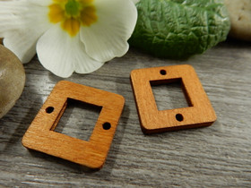 Puuriipus neliö, 18mm, okra, 1kpl