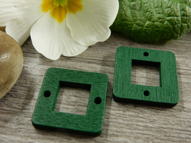 Puuriipus neliö, 18mm, vihreä, 1kpl