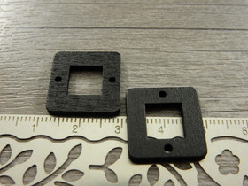 Puuriipus neliö, 18mm, musta, 1kpl