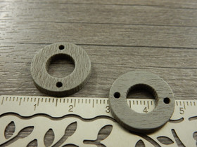 Puuriipus ympyrä, 18mm, harmaa, 1kpl