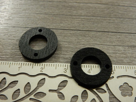 Puuriipus ympyrä, 18mm, musta, 1kpl