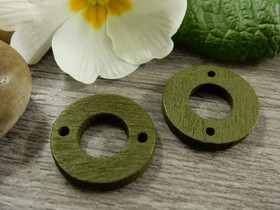 Puuriipus ympyrä, 18mm, maastonvihreä, 1kpl