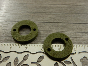 Puuriipus ympyrä, 18mm, maastonvihreä, 1kpl