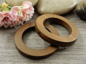 Puuriipus ympyrä, 30mm, ruskea, 1kpl