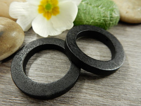 Puuriipus ympyrä, 30mm, musta, 1kpl