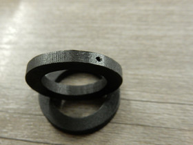 Puuriipus ympyrä, 30mm, musta, 1kpl