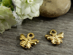 Ampiainenriipus, 10x11mm, kulta, 1kpl