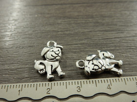 Koirariipus, 17x11mm, kromi, 1kpl