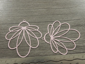 Kukkariipus, 45x41mm, vaaleanpunainen, 1kpl