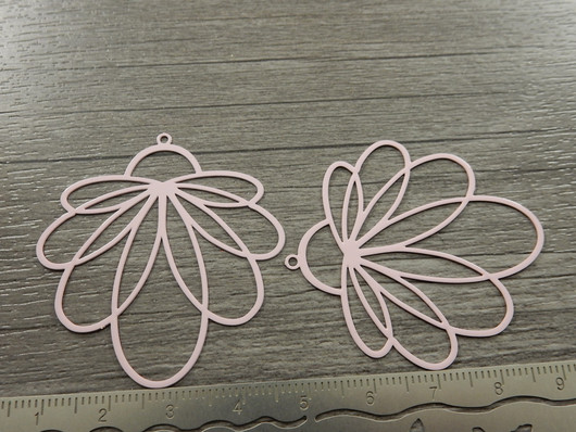 Kukkariipus, 45x41mm, vaaleanpunainen, 1kpl