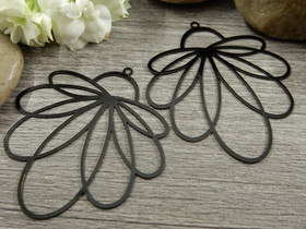 Kukkariipus, 45x41mm, musta, 1kpl